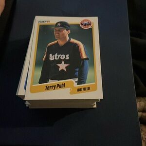 Stack of baseball cards